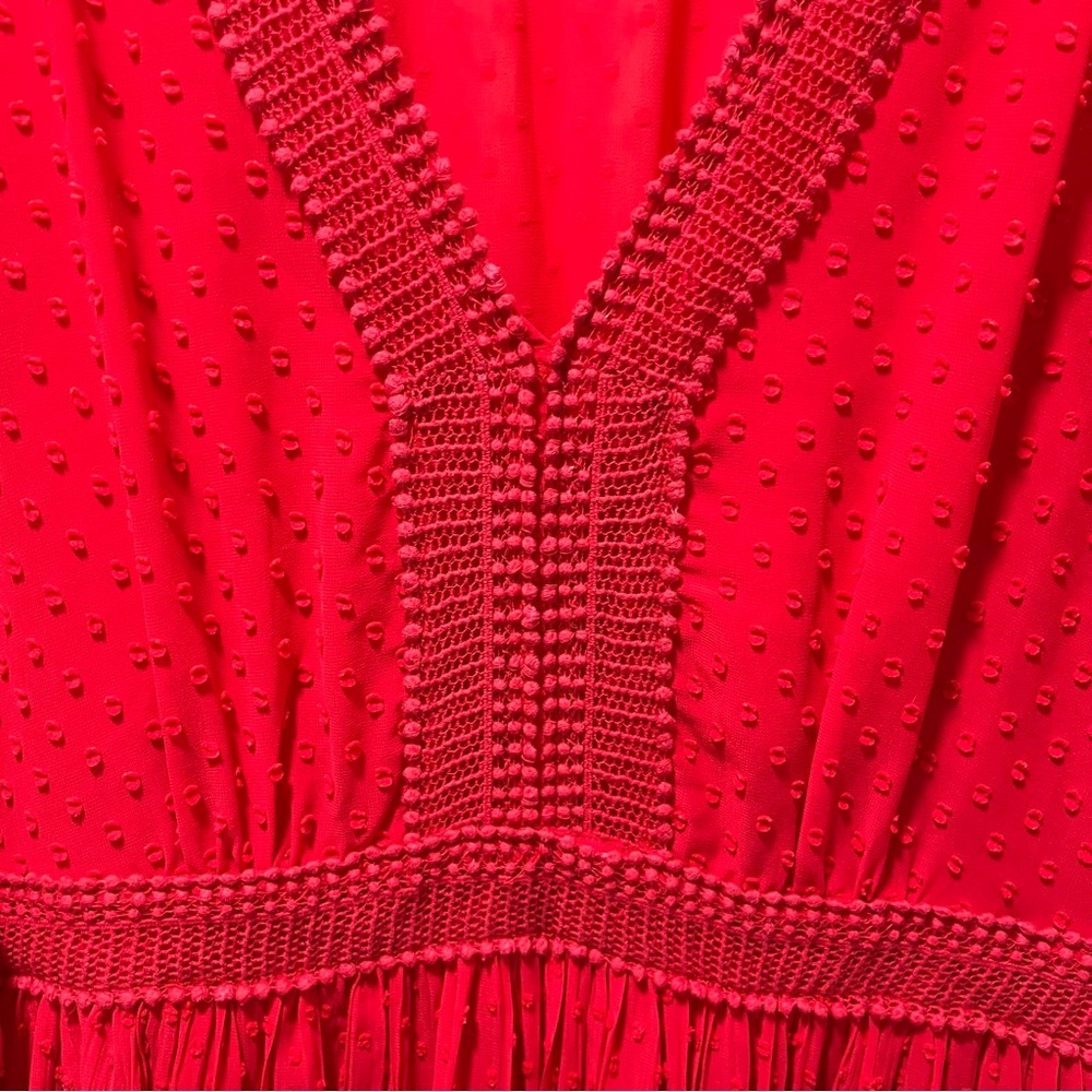 Anthropologie Meadow Rue Minetta Tiered Dress Size 14 - Picture 10 of 15